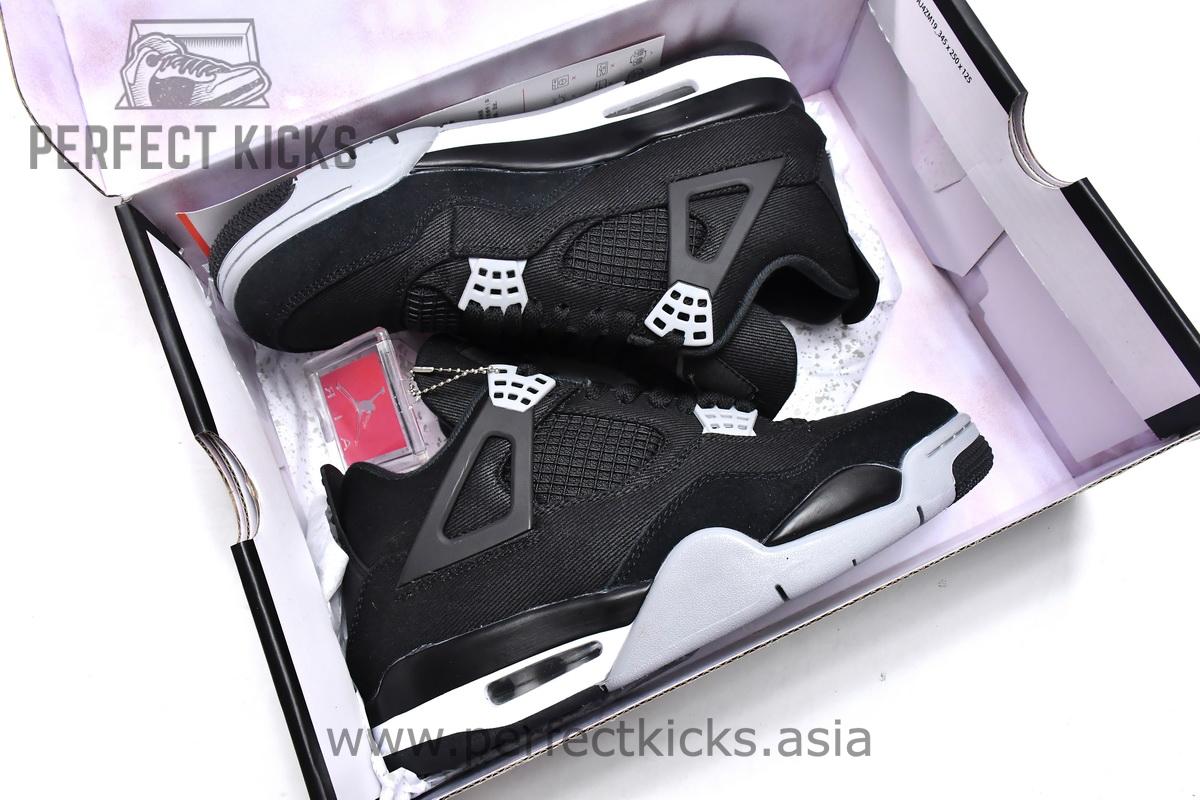 Air Jordan 4 Black Canvas - Image 4