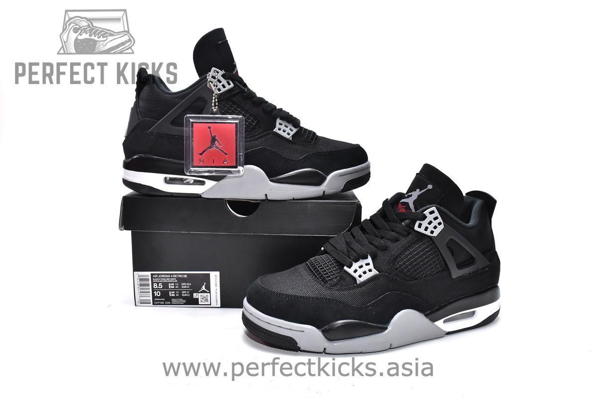 Air Jordan 4 Black Canvas - Image 2