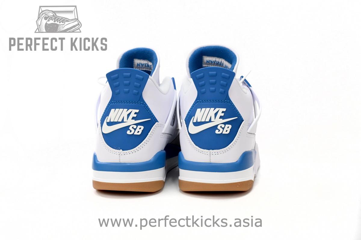 Nike SB x Air Jordan 4 White Blue - Image 7