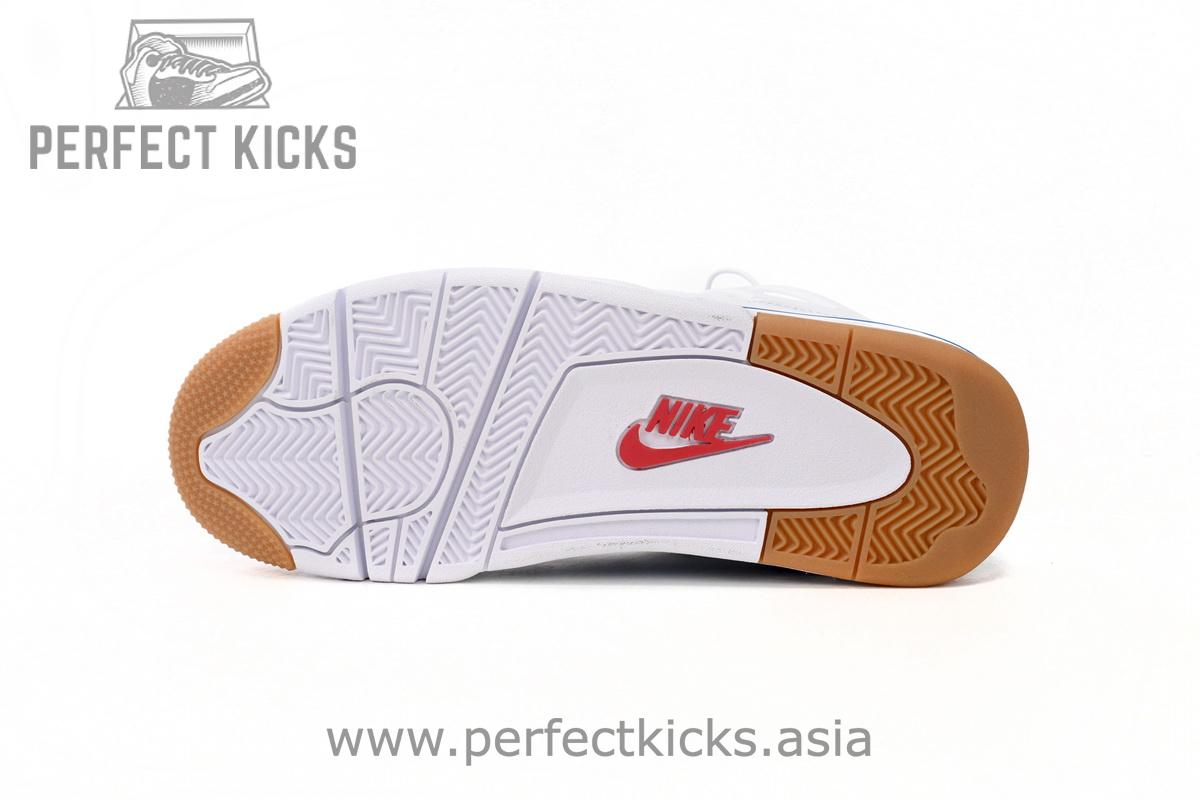 Nike SB x Air Jordan 4 White Blue - Image 8